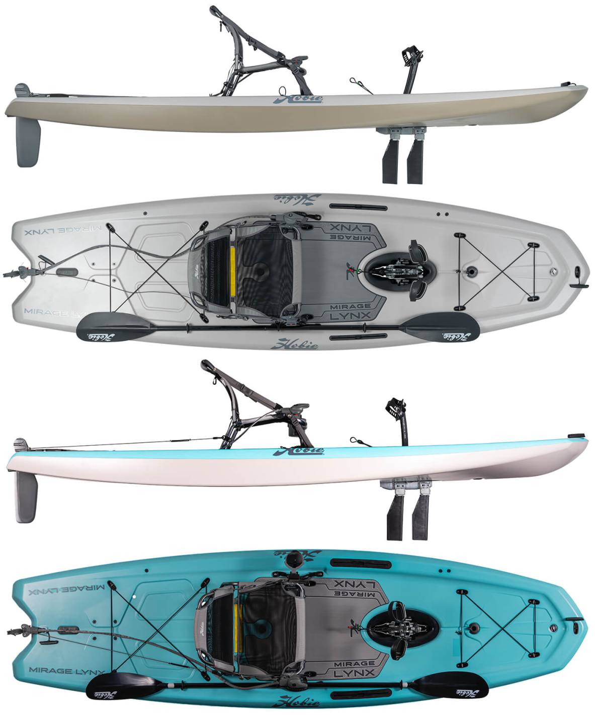 Hobie Mirage Lynx Fishing Kayak Info Sheet Colourways