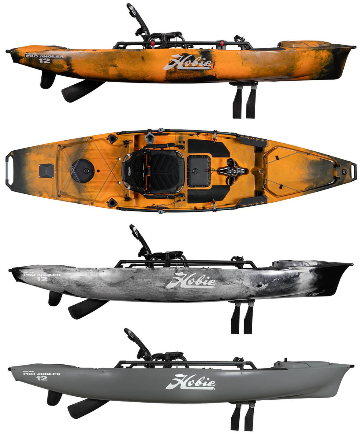 Hobie Mirage Pro Angler 12 180 Fishing Kayak Info Sheet Colourways