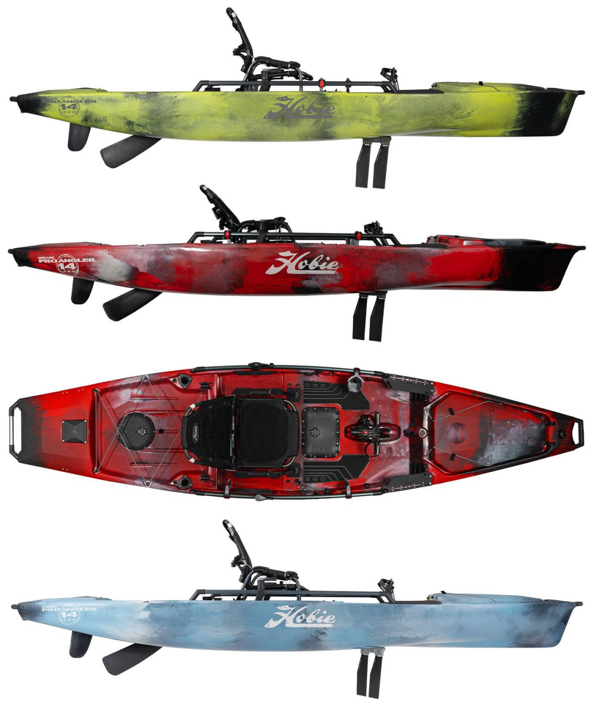 Hobie Mirage Pro Angler 14 360 Fishing Kayak Info Sheet Colourways