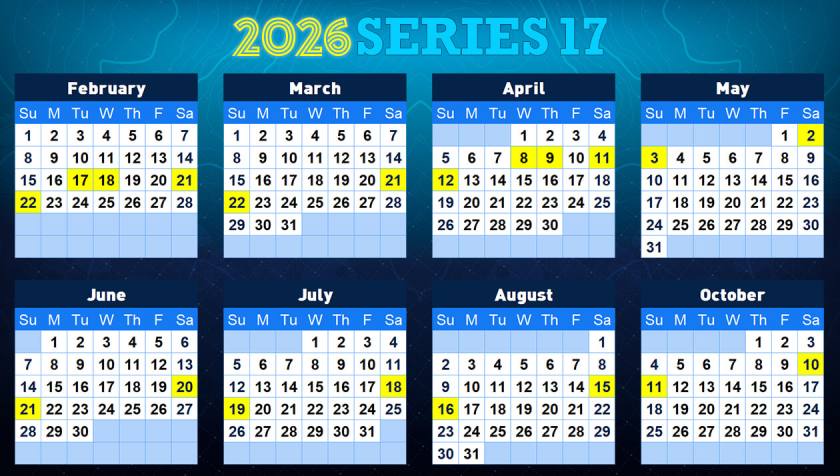 Hobie Fishing Series 17 Blank Calendar